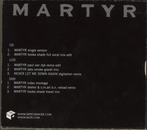 Depeche Mode Martyr + Slipcase 3-disc CD/DVD Set UK DEP3DMA383656