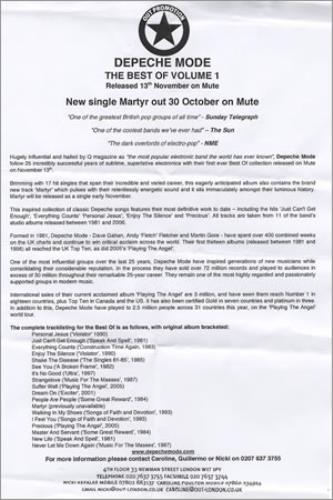 Depeche Mode Martyr CD single (CD5 / 5") UK DEPC5MA382449