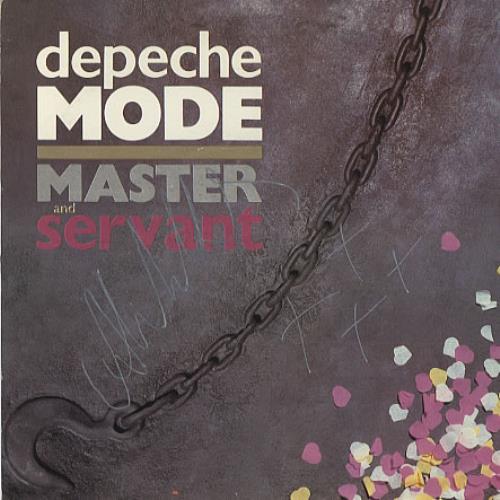 Depeche Mode Master & Servant - Autographed! 7" vinyl single (7 inch record / 45) UK DEP07MA342393