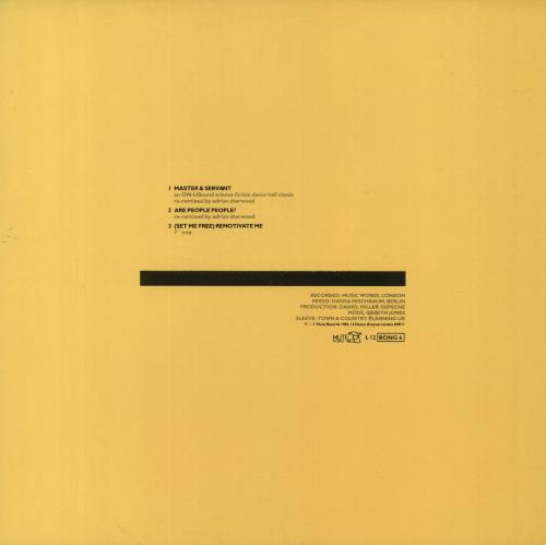 Depeche Mode Master And Servant 12" vinyl single (12 inch record / Maxi-single) UK DEP12MA07887