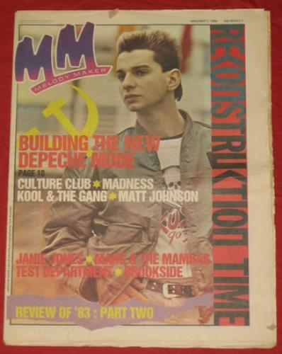 Depeche Mode Melody Maker - Set Of Two magazine UK DEPMAME378754