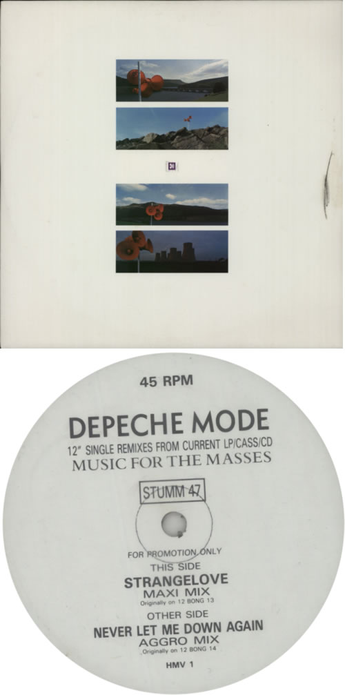 Depeche Mode Music For Masses + HMV 12" vinyl LP album (LP record) UK DEPLPMU53930