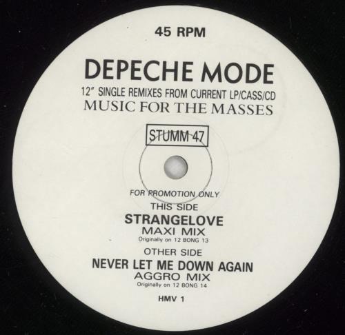 Depeche Mode Music For The Masses - HMV bonus 12" 12" vinyl single (12 inch record / Maxi-single) UK DEP12MU05879