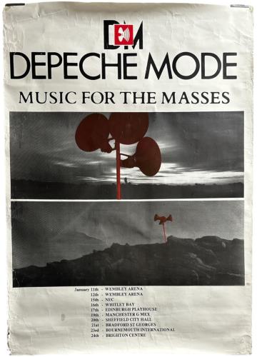 Depeche Mode Music For The Masses - Tour Poster poster UK DEPPOMU876176