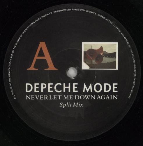 Depeche Mode Never Let Me Down Again (Split Mix) - EX 12" vinyl single (12 inch record / Maxi-single) UK DEP12NE33878