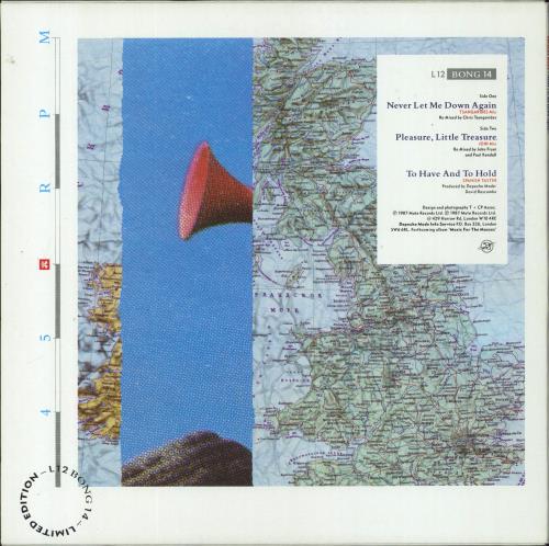 Depeche Mode Never Let Me Down Again (Tsangarides Mix) 12" vinyl single (12 inch record / Maxi-single) UK DEP12NE07193