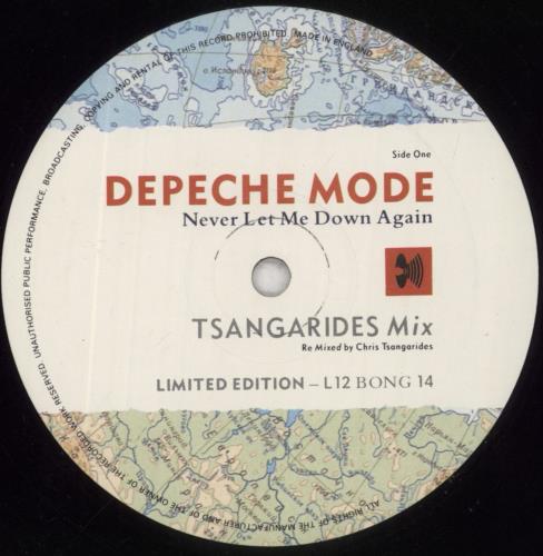 Depeche Mode Never Let Me Down Again - EX 12" vinyl single (12 inch record / Maxi-single) UK DEP12NE579095