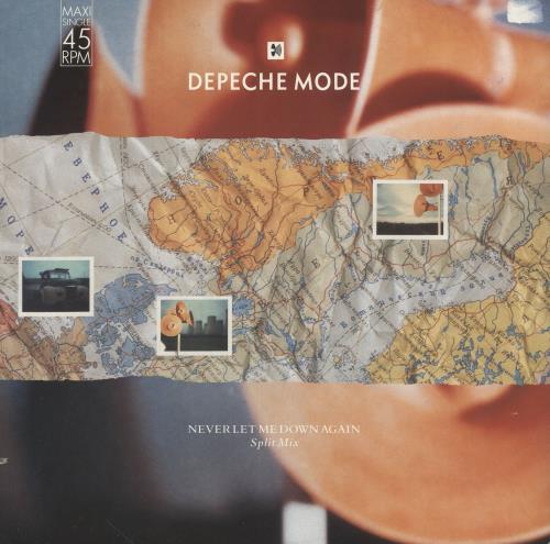 Depeche Mode Never Let Me Down Again - Orange Vinyl - EX 12" vinyl single (12 inch record / Maxi-single) German DEP12NE731433