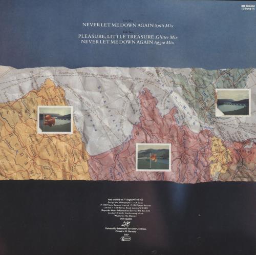 Depeche Mode Never Let Me Down Again - Orange Vinyl - EX 12" vinyl single (12 inch record / Maxi-single) German DEP12NE731433