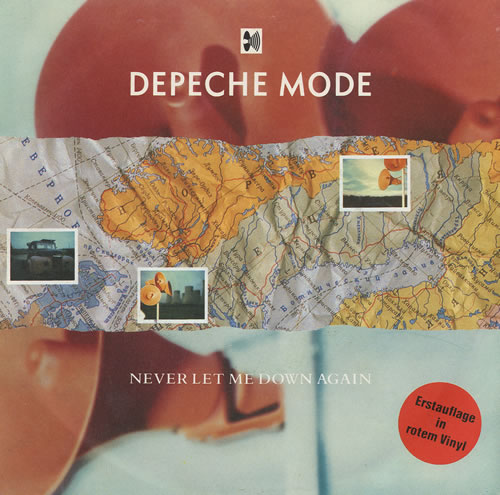Depeche Mode Never Let Me Down Again - Red Vinyl 7" vinyl single (7 inch record / 45) German DEP07NE15948