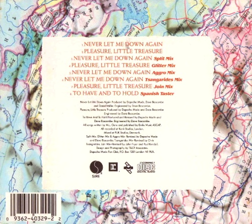 Depeche Mode Never Let Me Down Again - Remixes CD single (CD5 / 5") US DEPC5NE06841