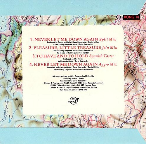 Depeche Mode Never Let Me Down Again - Wallet Sleeve CD single (CD5 / 5") UK DEPC5NE07859