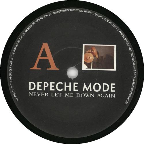 Depeche Mode Never Let Me Down Again 7" vinyl single (7 inch record / 45) UK DEP07NE47224