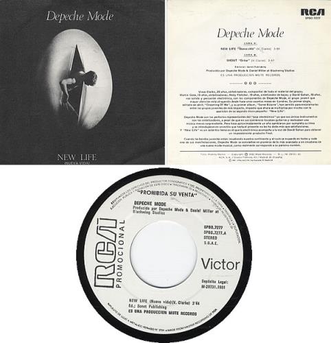 Depeche Mode Nueva Vida (New Life) 7" vinyl single (7 inch record / 45) Spanish DEP07NU341614
