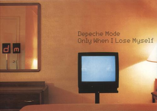 Depeche Mode Only When I Lose Myself + Promo Postcard CD single (CD5 / 5") UK DEPC5ON874974