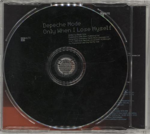 Depeche Mode Only When I Lose Myself + Promo Postcard CD single (CD5 / 5") UK DEPC5ON874974