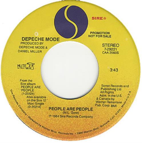 Depeche Mode People Are People 7" vinyl single (7 inch record / 45) US DEP07PE20842