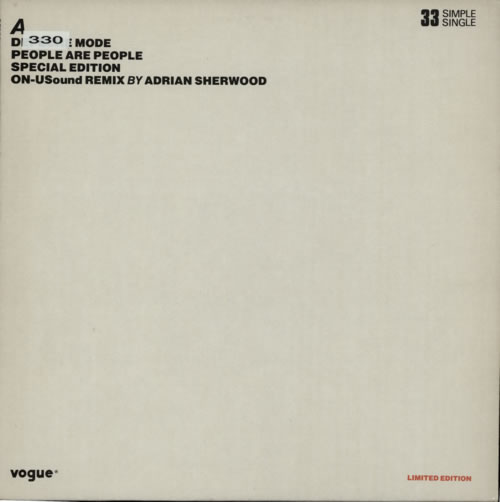 Depeche Mode People Are People 12" vinyl single (12 inch record / Maxi-single) French DEP12PE330068