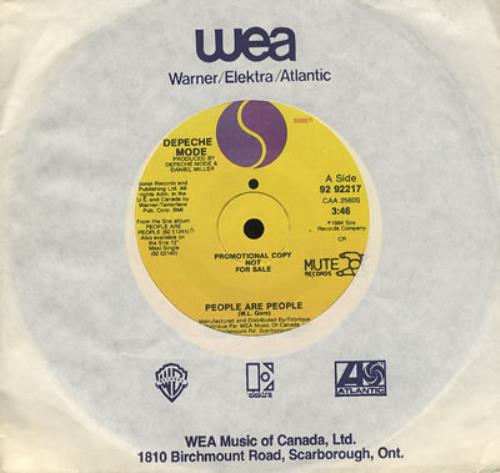 Depeche Mode People Are People 7" vinyl single (7 inch record / 45) Canadian DEP07PE04691