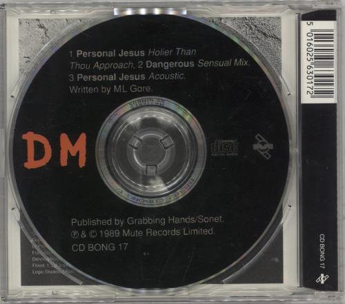 Depeche Mode Personal Jesus - Uncensored CD single (CD5 / 5") UK DEPC5PE139554