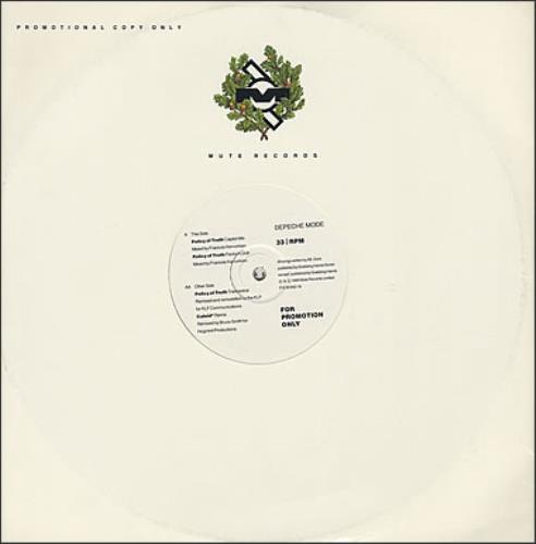 Depeche Mode Policy Of Truth 12" vinyl single (12 inch record / Maxi-single) UK DEP12PO10429