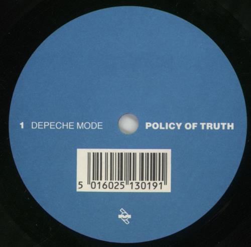 Depeche Mode Policy Of Truth 7" vinyl single (7 inch record / 45) UK DEP07PO46341