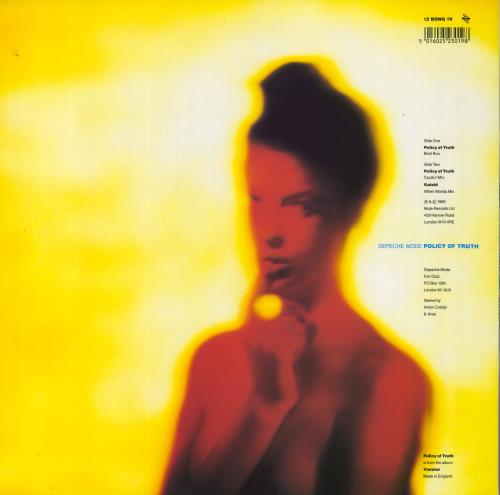 Depeche Mode Policy Of Truth 12" vinyl single (12 inch record / Maxi-single) UK DEP12PO07885