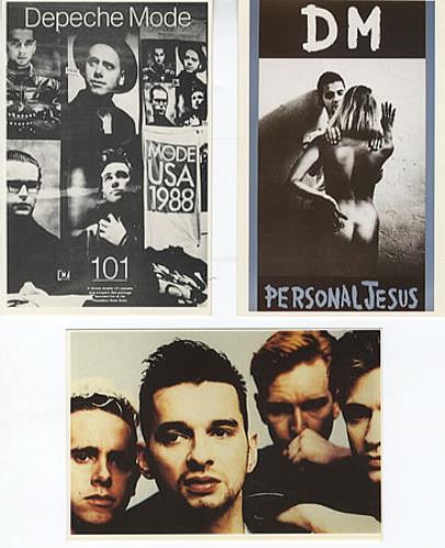 Depeche Mode Postcard Set handbill UK DEPHBPO322727