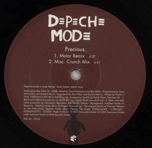 Depeche Mode Precious 12" vinyl single (12 inch record / Maxi-single) UK DEP12PR339225
