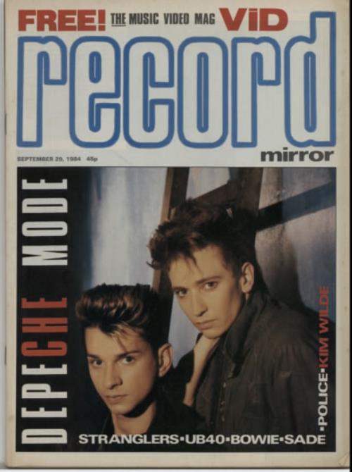 Depeche Mode Record Mirror magazine UK DEPMARE161612