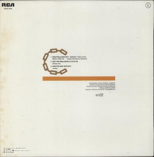 Depeche Mode Seor Y Esclavo (Master And Servant) 12" vinyl single (12 inch record / Maxi-single) Spanish DEP12SE396513