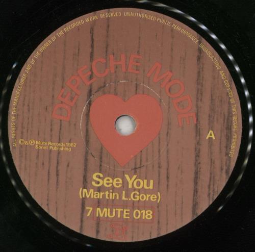 Depeche Mode See You - EX 7" vinyl single (7 inch record / 45) UK DEP07SE06883