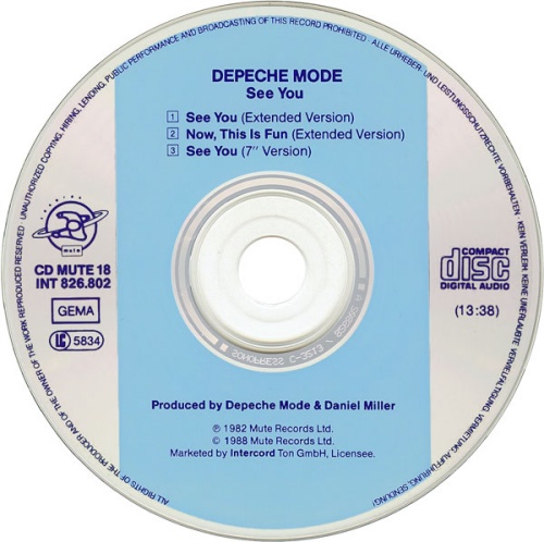 Depeche Mode See You - Original CD single (CD5 / 5") German DEPC5SE07863