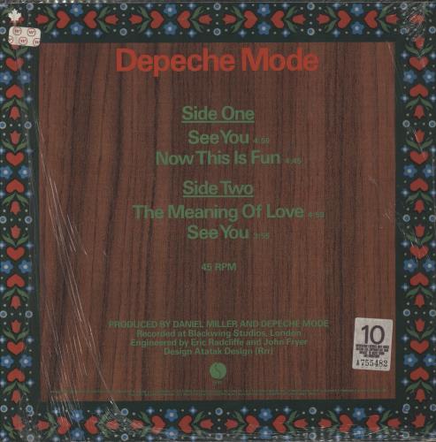 Depeche Mode See You 12" vinyl single (12 inch record / Maxi-single) Canadian DEP12SE69985