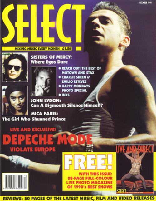 Depeche Mode Select magazine UK DEPMASE198922