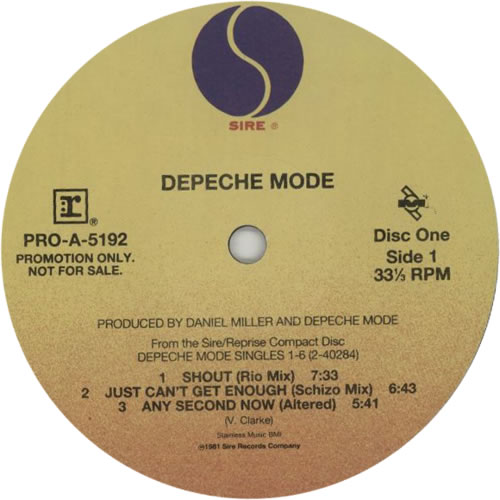 Depeche Mode Selections 1 Double Pack - Plain Sleeve 12" vinyl single (12 inch record / Maxi-single) US DEP12SE07205