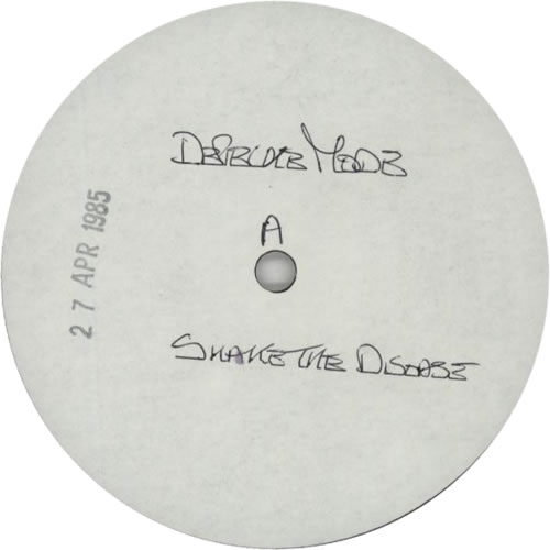Depeche Mode Shake The Disease - White Label 12" vinyl single (12 inch record / Maxi-single) UK DEP12SH378657