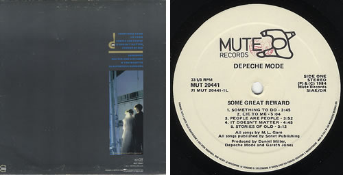 Depeche Mode Some Great Reward vinyl LP album (LP record) Italian DEPLPSO389416