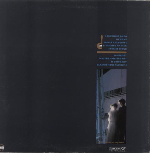 Depeche Mode Some Great Reward vinyl LP album (LP record) New Zealand DEPLPSO872641