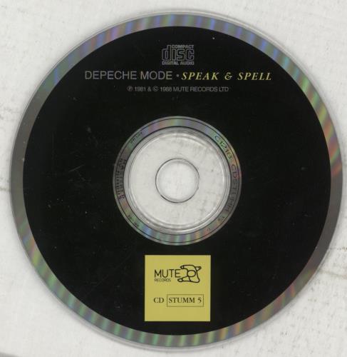 Depeche Mode Speak & Spell CD album (CDLP) UK DEPCDSP37775