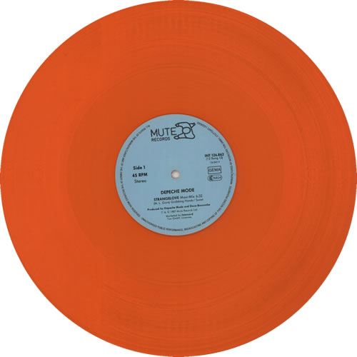 Depeche Mode Strangelove - Dayglo Orange Vinyl 12" vinyl single (12 inch record / Maxi-single) German DEP12ST628669
