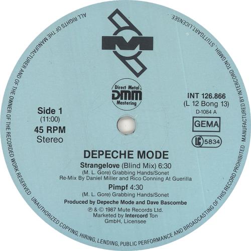 Depeche Mode Strangelove 12" vinyl single (12 inch record / Maxi-single) German DEP12ST414129
