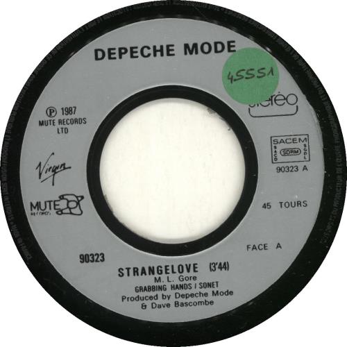 Depeche Mode Strangelove 7" vinyl single (7 inch record / 45) French DEP07ST697357