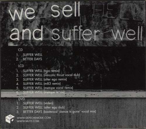 Depeche Mode Suffer Well + Fanclub Slipcase 3-disc CD/DVD Set UK DEP3DSU637118