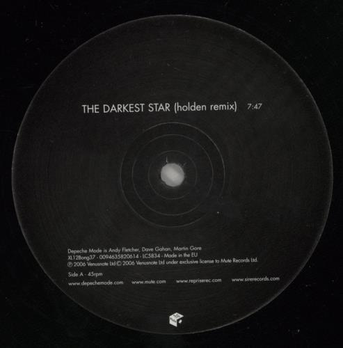 Depeche Mode The Darkest Star 12" vinyl single (12 inch record / Maxi-single) UK DEP12TH356724