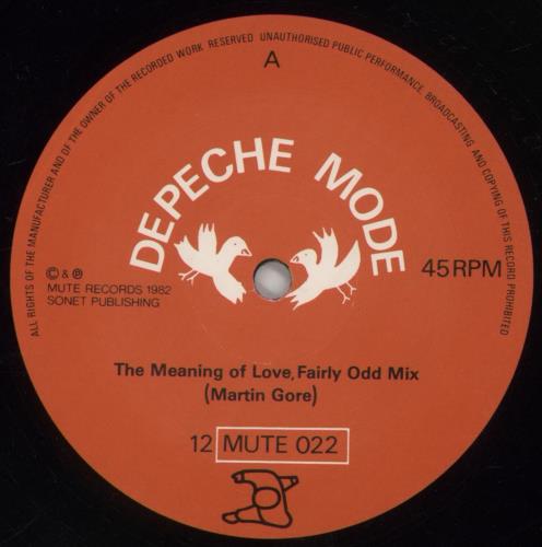 Depeche Mode The Meaning Of Love - EX 12" vinyl single (12 inch record / Maxi-single) UK DEP12TH669731