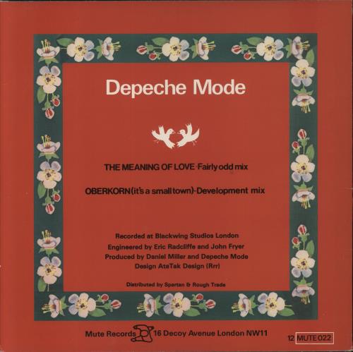Depeche Mode The Meaning Of Love - EX 12" vinyl single (12 inch record / Maxi-single) UK DEP12TH669731