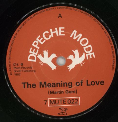 Depeche Mode The Meaning Of Love - Glossy 7" vinyl single (7 inch record / 45) UK DEP07TH06882