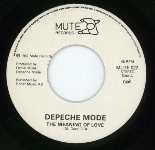 Depeche Mode The Meaning Of Love 7" vinyl single (7 inch record / 45) Swedish DEP07TH874656
