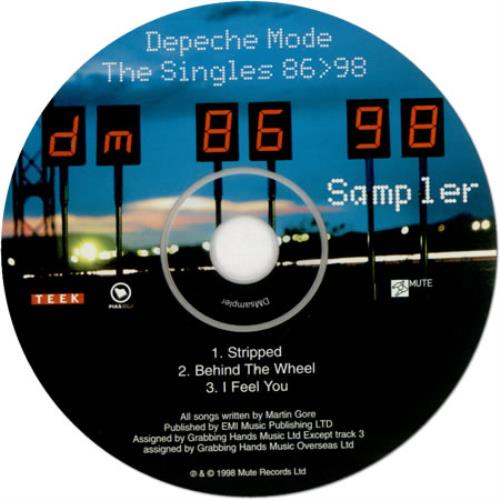 Depeche Mode The Singles 86>98 - Interview & Sampler CD album (CDLP) UK DEPCDTH420540